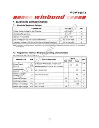 W39V040FAPZ Datasheet Page 18