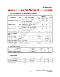 W39V040FAPZ Datasheet Page 19