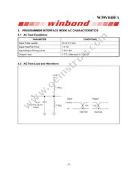 W39V040FAPZ Datasheet Page 20