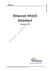 W5200 Datasheet Cover
