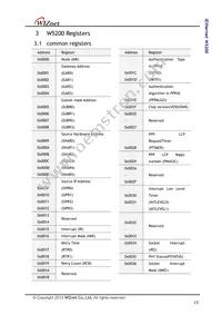 W5200 Datasheet Page 15