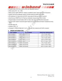 W631GG6KB15J Datasheet Page 6