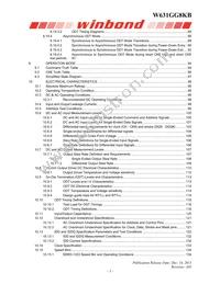 W631GG8KB15I TR Datasheet Page 3