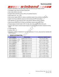 W631GG8MB15I Datasheet Page 6