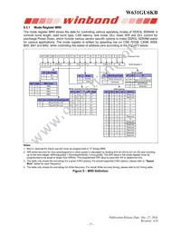 W631GU6KB11I Datasheet Page 17