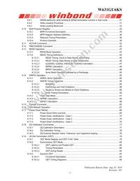 W631GU6KS-15 TR Datasheet Page 2