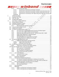 W631GU6KS-15 TR Datasheet Page 3