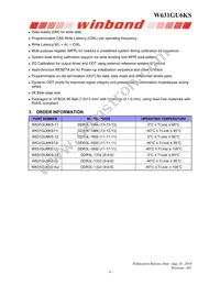 W631GU6KS-15 TR Datasheet Page 6