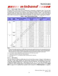 W631GU6KS-15 TR Datasheet Page 18