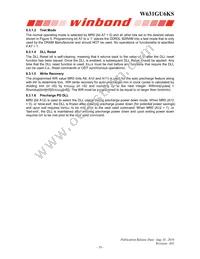 W631GU6KS-15 TR Datasheet Page 19