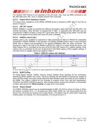 W631GU6KS-15 TR Datasheet Page 21