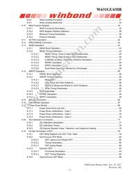 W631GU6MB12J Datasheet Page 2