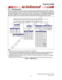 W631GU6MB12J Datasheet Page 17