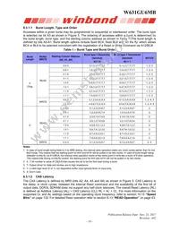 W631GU6MB12J Datasheet Page 18