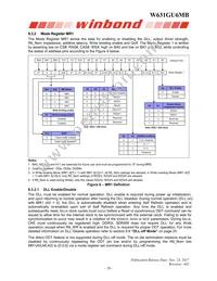 W631GU6MB12J Datasheet Page 20