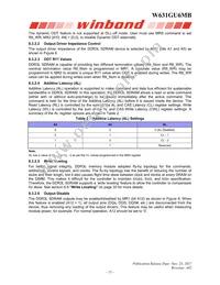 W631GU6MB12J Datasheet Page 21