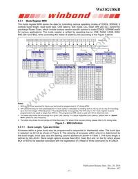 W631GU8KB11I Datasheet Page 17