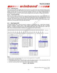 W631GU8KB11I Datasheet Page 19