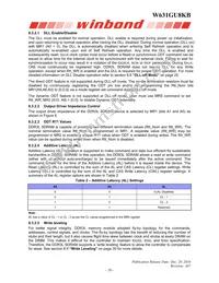 W631GU8KB11I Datasheet Page 20