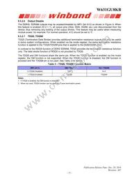 W631GU8KB11I Datasheet Page 21