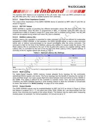 W632GG6KB-18 Datasheet Page 21