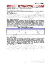 W632GG6MB09I Datasheet Page 21