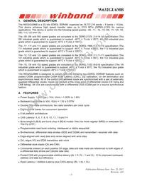 W632GU6MB09I Datasheet Page 5