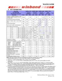 W632GU6MB09I Datasheet Page 7