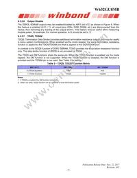 W632GU8MB09I Datasheet Page 21