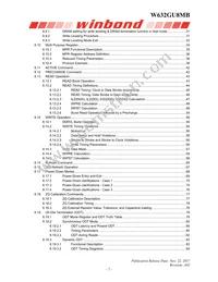 W632GU8MB15I Datasheet Page 2