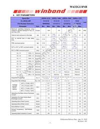 W632GU8NB09I Datasheet Page 7