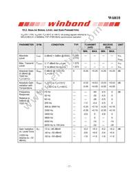 W6810IEG Datasheet Page 22