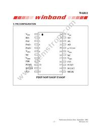 W6811IWG Datasheet Page 5
