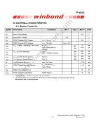 W6811IWG Datasheet Page 21