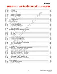 W681307DG Datasheet Page 6