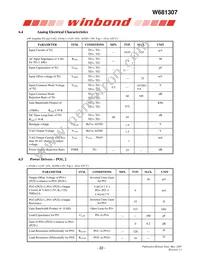 W681307DG Datasheet Page 22