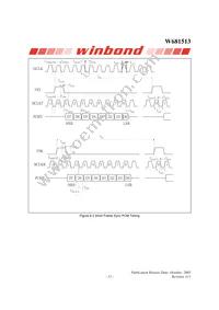 W681513SG Datasheet Page 15