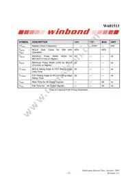 W681513SG Datasheet Page 19