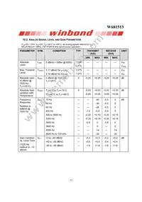 W681513SG Datasheet Page 22