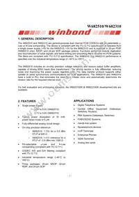 W682510S Datasheet Page 2