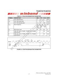 W682510S Datasheet Page 17