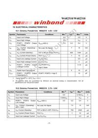 W682510S Datasheet Page 20