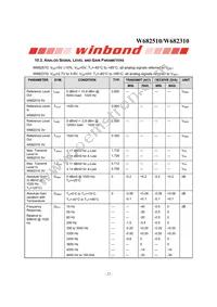 W682510S Datasheet Page 22