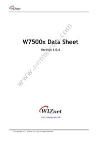W7500-S2E Cover