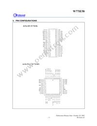 W77I058A25DL Datasheet Page 3