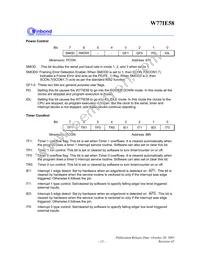 W77I058A25DL Datasheet Page 13