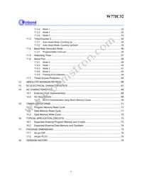 W77IC32A25PL Datasheet Page 2