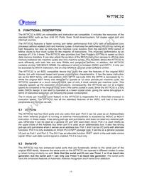 W77IC32A25PL Datasheet Page 6