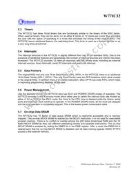 W77IC32A25PL Datasheet Page 7