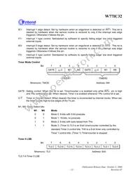 W77IC32A25PL Datasheet Page 13